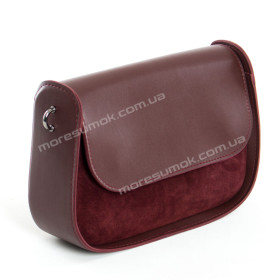 Сумка крос-боді 102 bordo-zamsha