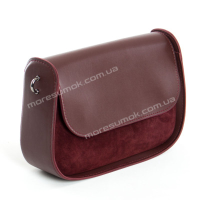 Сумка крос-боді 102 bordo-zamsha