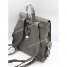 Жіночі рюкзаки R011 gray-crocodile-kombi