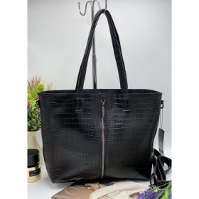 Сумки осень-зима 100 black-crocodile