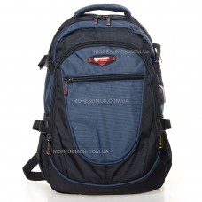 Мужские рюкзаки 9607 black-blue