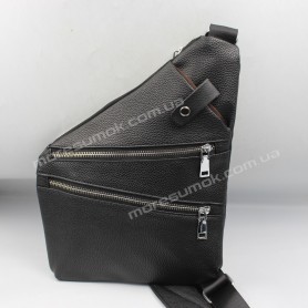 Мужские бананки 858-1 black-pu