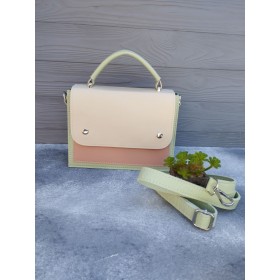 Сумки кросс-боди 092 light green-crocodile-pink-beige