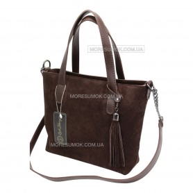 Сумки жіночі 112 chocolate-zamsha Сумки жіночі 112 chocolate-zamsha