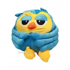 Игрушки-пледы Owl 30 cm light blue