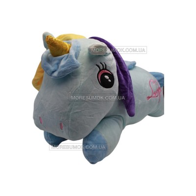 Игрушки-пледы Unicorn 50 cm light blue