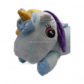 Игрушки-пледы Unicorn 50 cm light blue