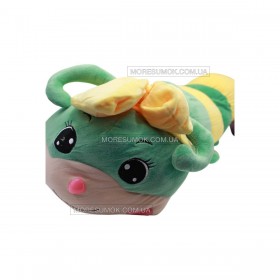 Игрушки-пледы Caterpillar 75 cm green