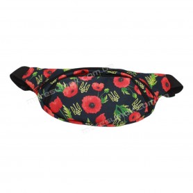 Спортивні бананки bo-03 poppy flower black