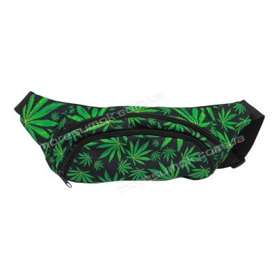 Спортивні бананки bo-03 green flower black