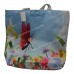 Пляжні сумки 065 light blue-white-a