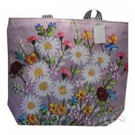 Пляжні сумки 065 pink-gray