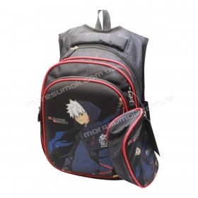 Школьные рюкзаки A-19 black-red