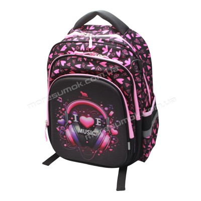 Шкільні ранці 810-3 black-pink