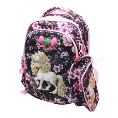 Школьные рюкзаки C017 light pink-black