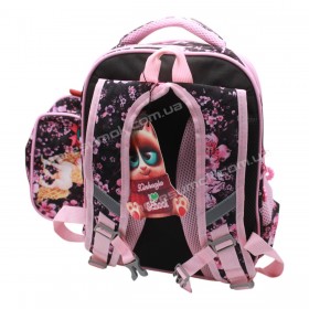 Школьные рюкзаки C017 light pink-black