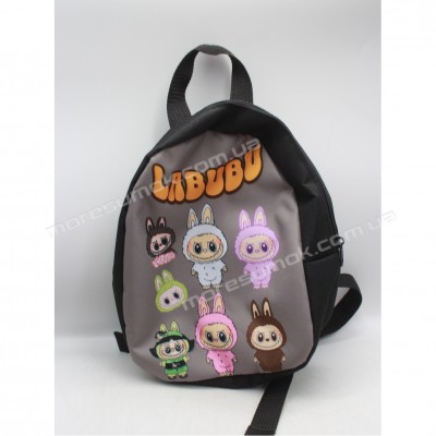 Детские рюкзаки fem-040 labubu black-gray