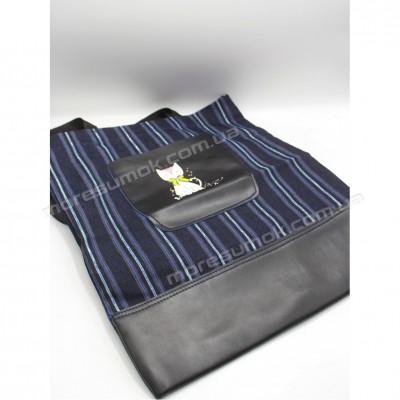 Шопери fem-041 cat black-blue-black