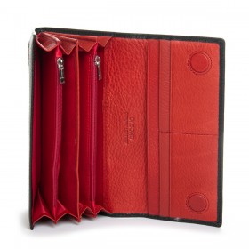Жіночі гаманці W501-4 black-red