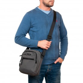 Сумки чоловічі 65370 gray Сумки чоловічі 65370 gray