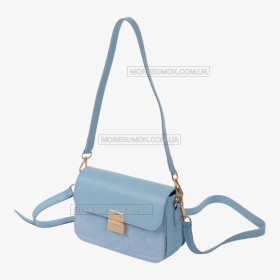 Сумки крос-боді 176N light blue zamsha
