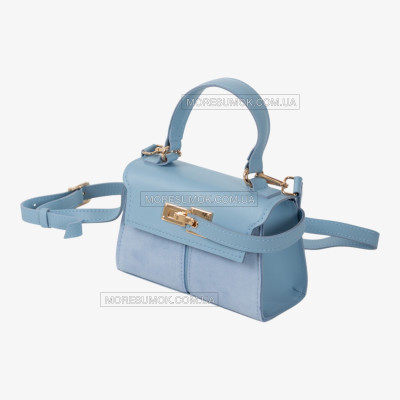 Сумки крос-боді 282N light blue zamsha