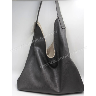 Сумки жіночі X407 dark gray-beige
