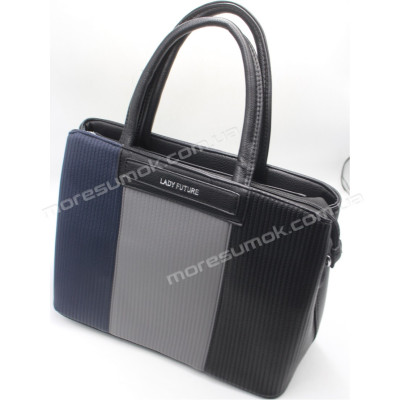 Сумки жіночі 6209 black-gray-blue