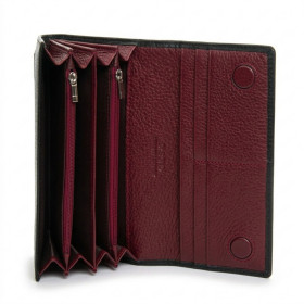 Жіночий гаманець W501-4 black-bordo