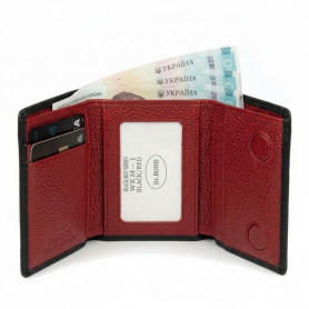 Жіночий гаманець WKM-1 black-red
