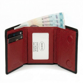 Жіночий гаманець WKM-1 black-red
